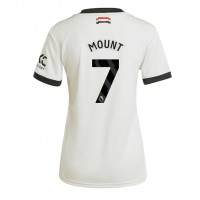 Camisa de Futebol Manchester United Mason Mount #7 Equipamento Alternativo Mulheres 2024-25 Manga Curta